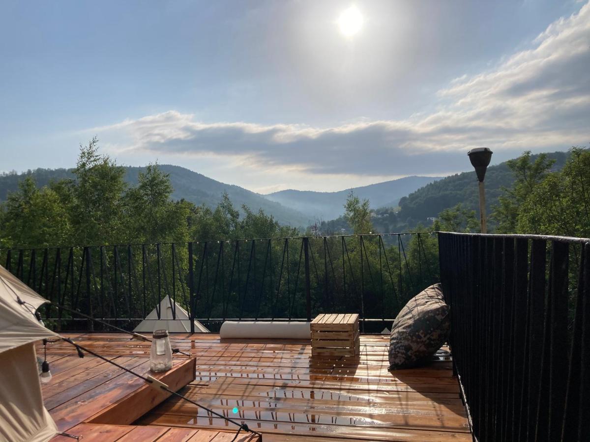 Glampspace - Szlak Beskidzki Hotell Międzybrodzie Bialskie Exteriör bild