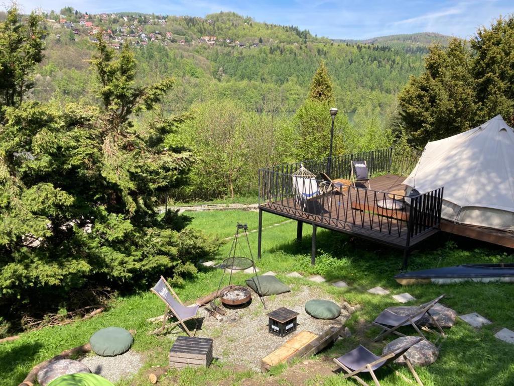 Glampspace - Szlak Beskidzki Hotell Międzybrodzie Bialskie Exteriör bild